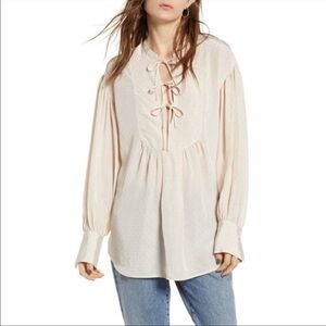Treasure & Bond | Ivory Birch Blouson Blouse